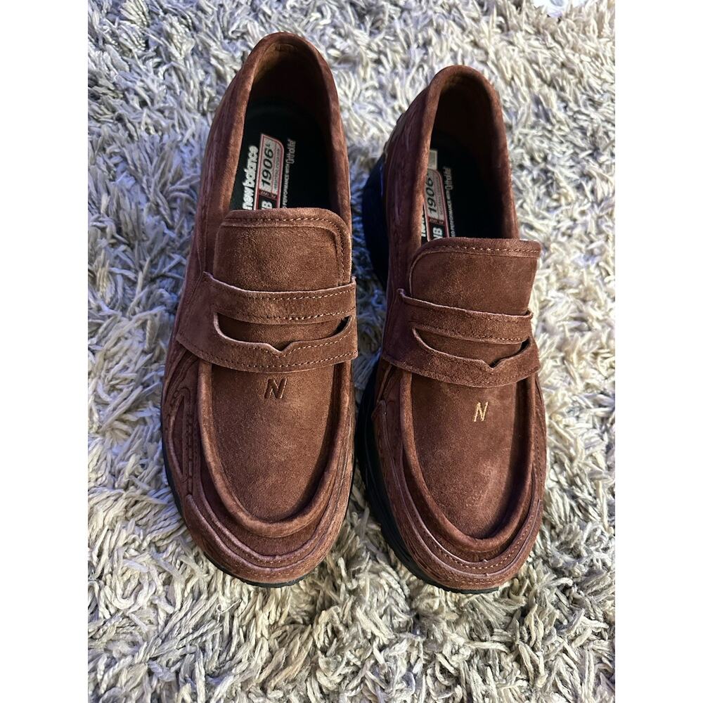 New Balance NB 1906 Brown Suede Men's Loafer Slip-On Casual Shoes, Size 11 NWOT